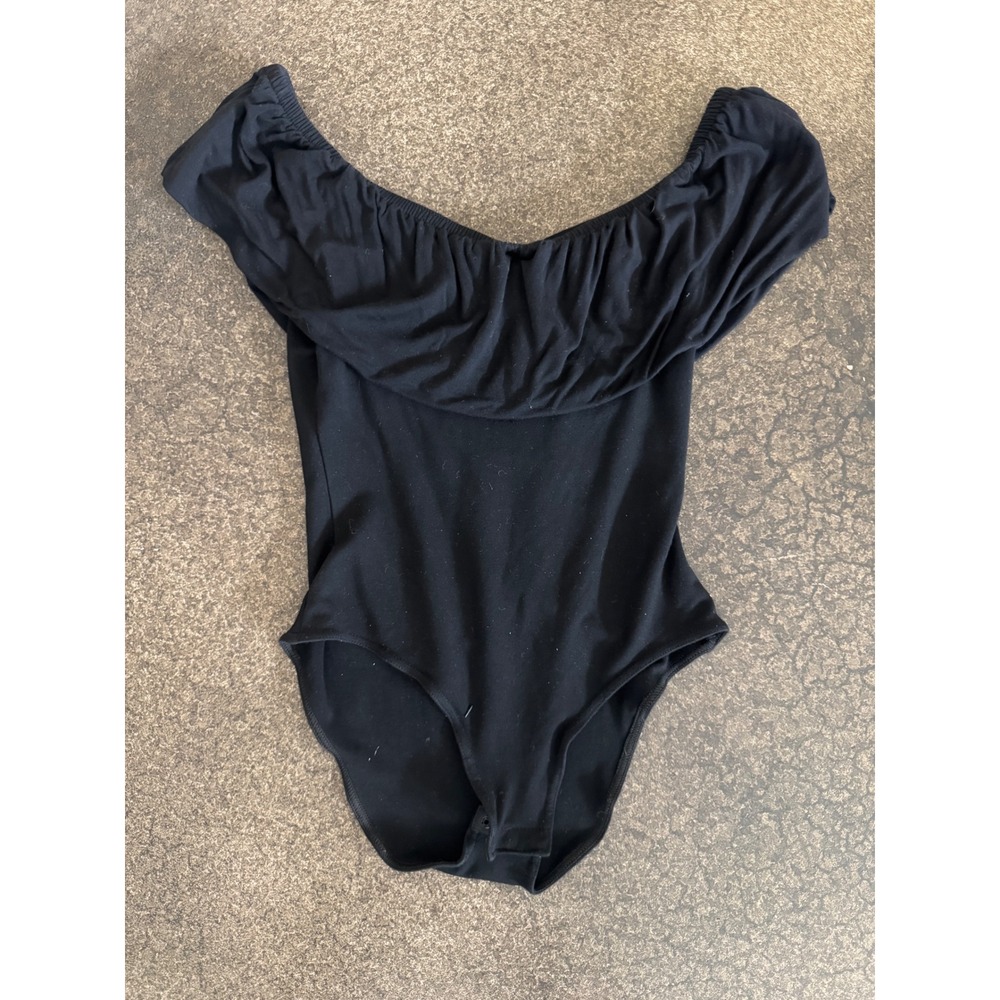 Maje Cowlneck Ruffle Top bodysuit - Picture 3 of 4